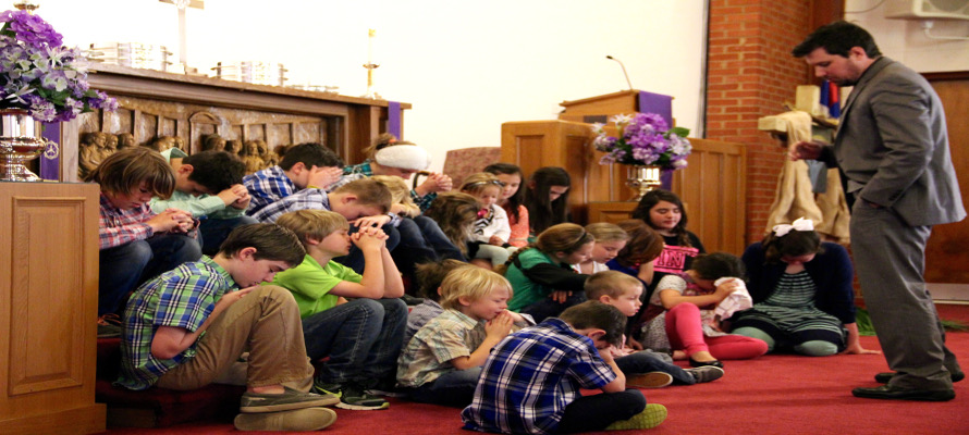Youth Prayer during Children's Sermon